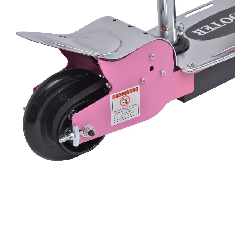 Homcom - Monopattino Elettrico 13Km/h Elettroscooter 120W 81.5 x 37 x 90cm Rosa