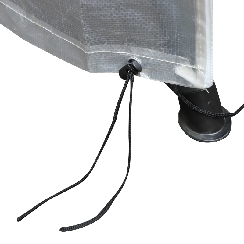 Outsunny Copertura per Mobili da Giardino Impermeabile Anti UV con Fissaggio e Cerniera Poliestere 135x113cm
