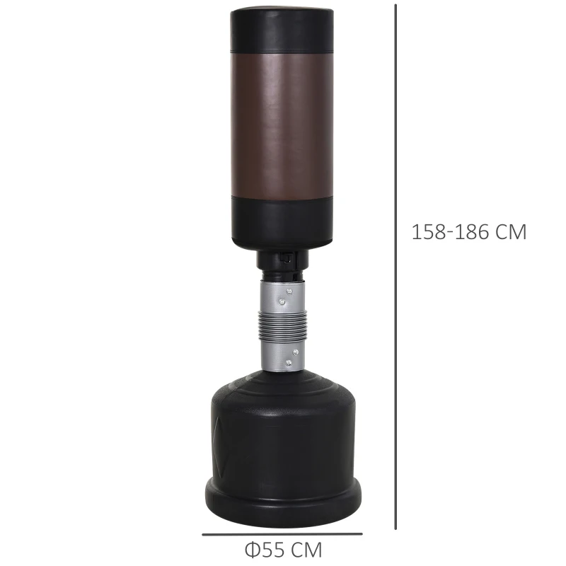 HomCom Sacco boxe da terra Professionale-Allenamento Boxing MMA MUAY THAI KICK