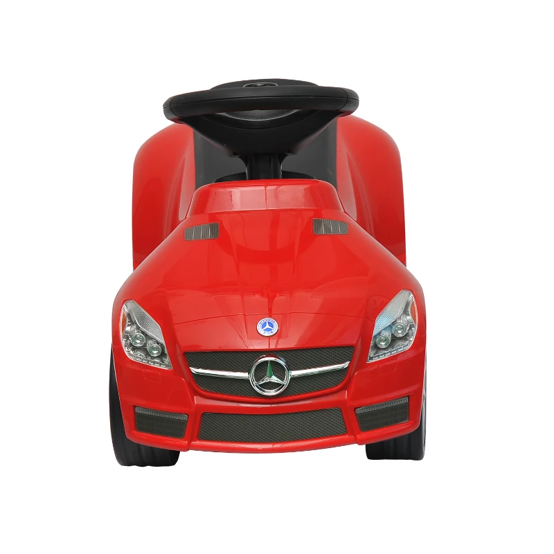Outsunny - Auto giocattolo per bambini bimbi macchina veicolo giocattolo a spinta Mercedes-Benz SLK AMG bianco / rosso (Rosso)