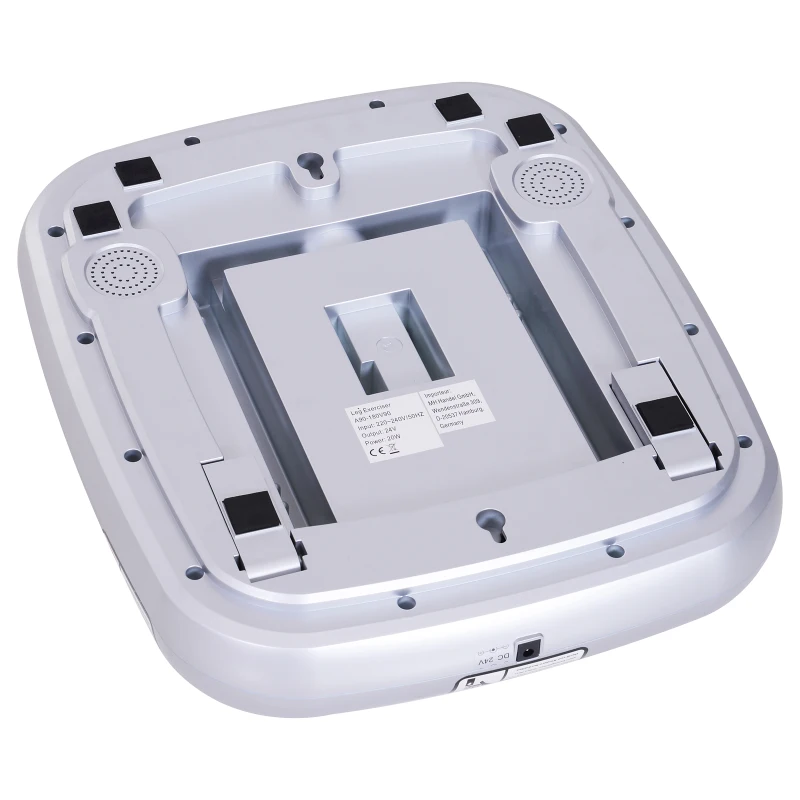 HOMCOM Pedana Vibrante Elettrica 5 Velocità Regolabile con Telecomando per Gambe da Casa in Acciaio e ABS 46 x 40.5 x 13.5 cm Nero