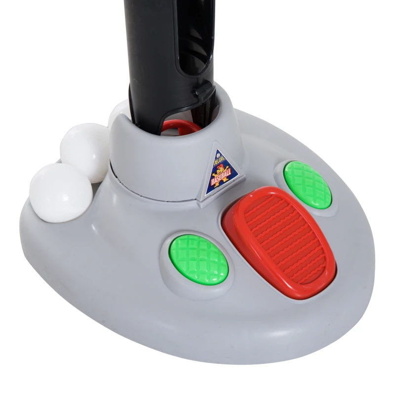 Homcom Gioco Baseball per Bambini con Mazza, Palle e Lanciatore Automatico