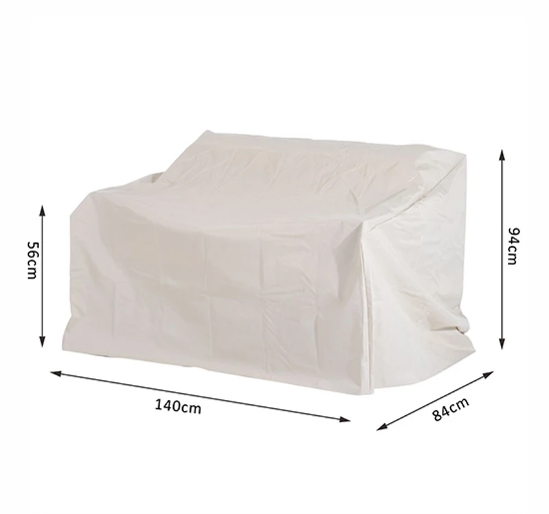 HOMCOM – Telo Copridivano Telo Arredo Multiuso in Tessuto Oxford Crema 140 × 84 × 56/94 cm