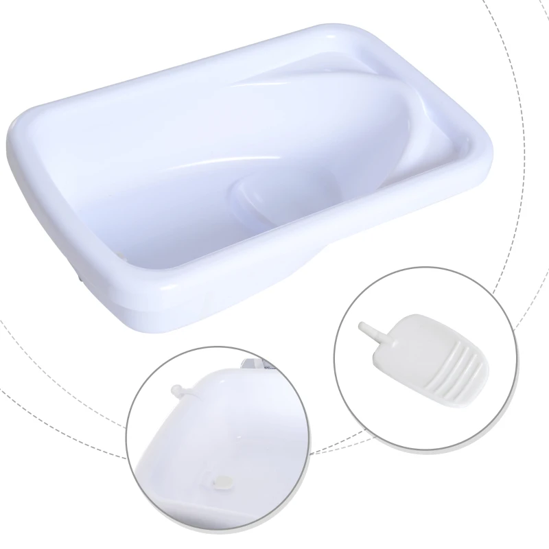 HOMCOM Fasciatoio Bambini con Vaschetta Bagnetto Portatile con Portaoggetti in Plastica Verde 81x53x102cm