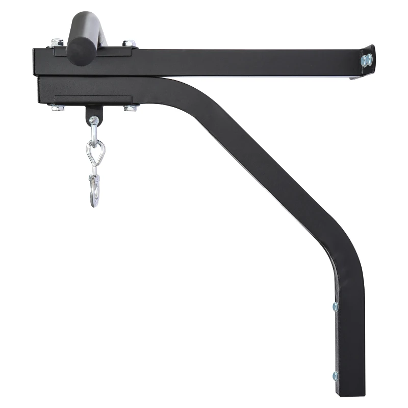 Homcom Supporto per Sacco da Boxe Barra Pull Up per Sollevamento Portata 130kg in Acciaio Nero 93x47x51cm