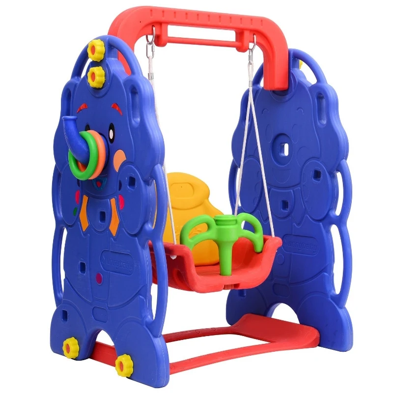 HOMCOM HomCom Altalena da Giardino per Bambini Tema Elefante, 101×66×120cm