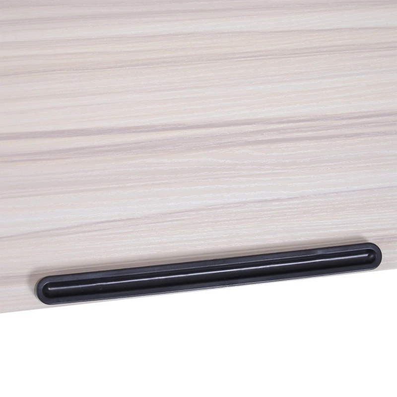 Vinsetto Tavolino Pieghevole Multifunzionale Altezza Regolabile con divisorio incorporato in MDF Classe E1 con Telaio Metallico Max:20kg 80x40x45-65cm