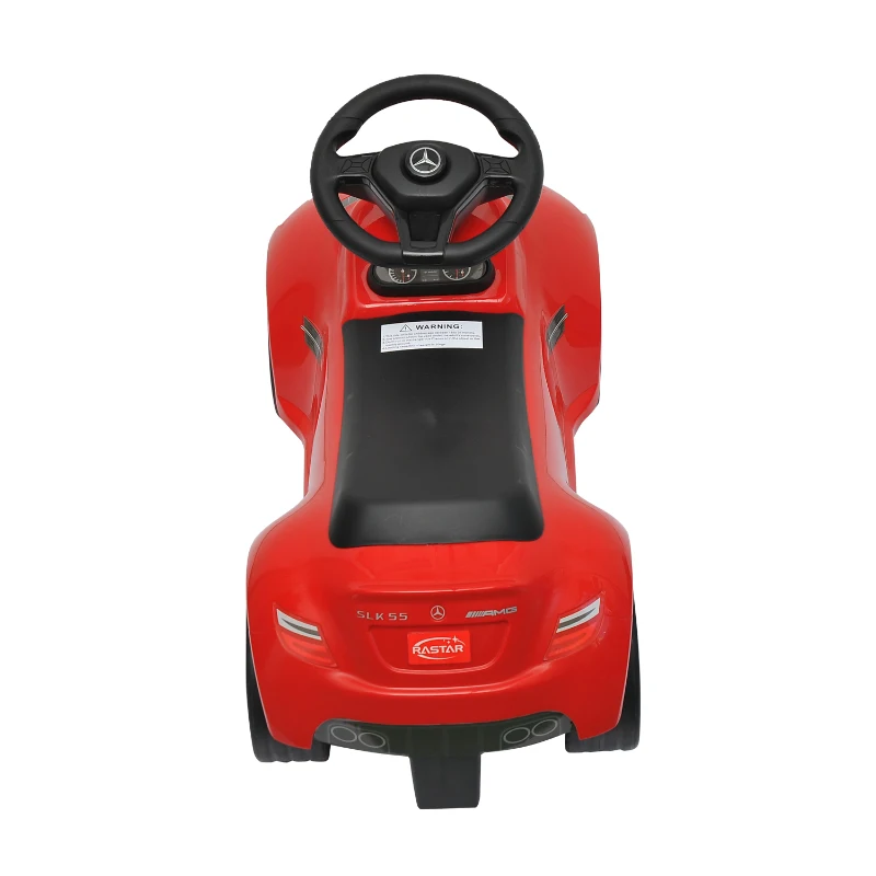 Outsunny - Auto giocattolo per bambini bimbi macchina veicolo giocattolo a spinta Mercedes-Benz SLK AMG bianco / rosso (Rosso)