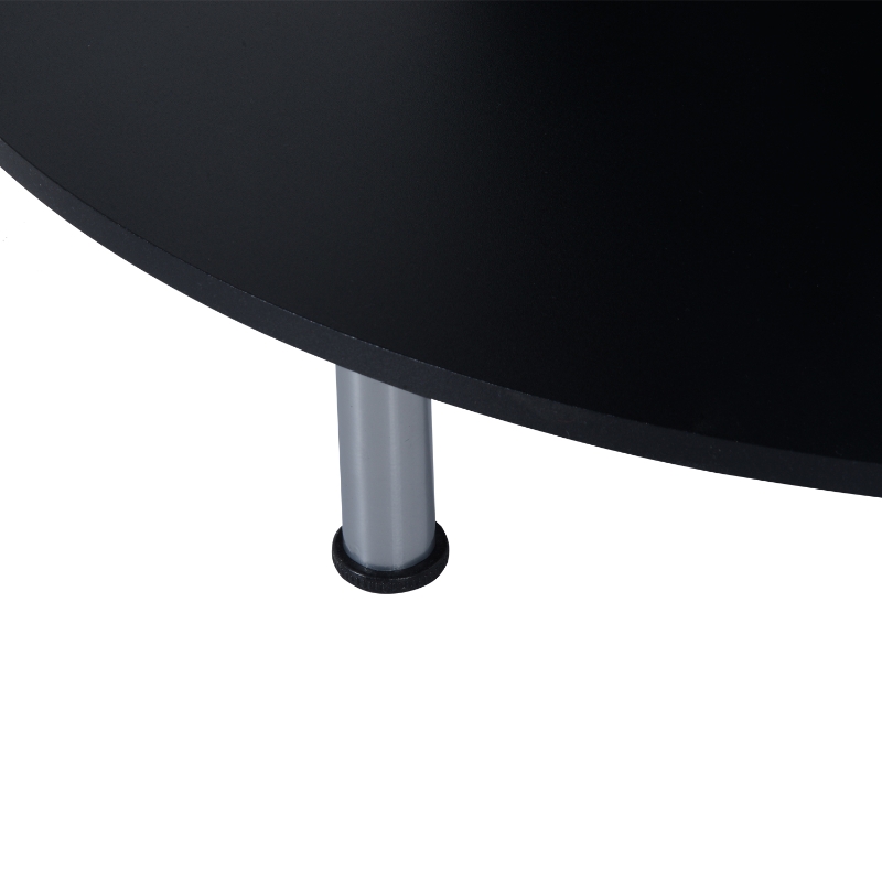 Homcom – Scrivania per Computer PC da Ufficio Studio in Legno e Ferro 113 x 65 x 158cm Nero