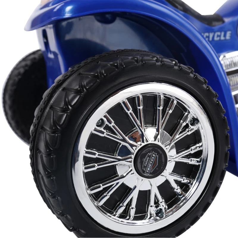HOMCOM Triciclo Moto Elettrica per Bambini  80 × 43 × 54.5cm Blu