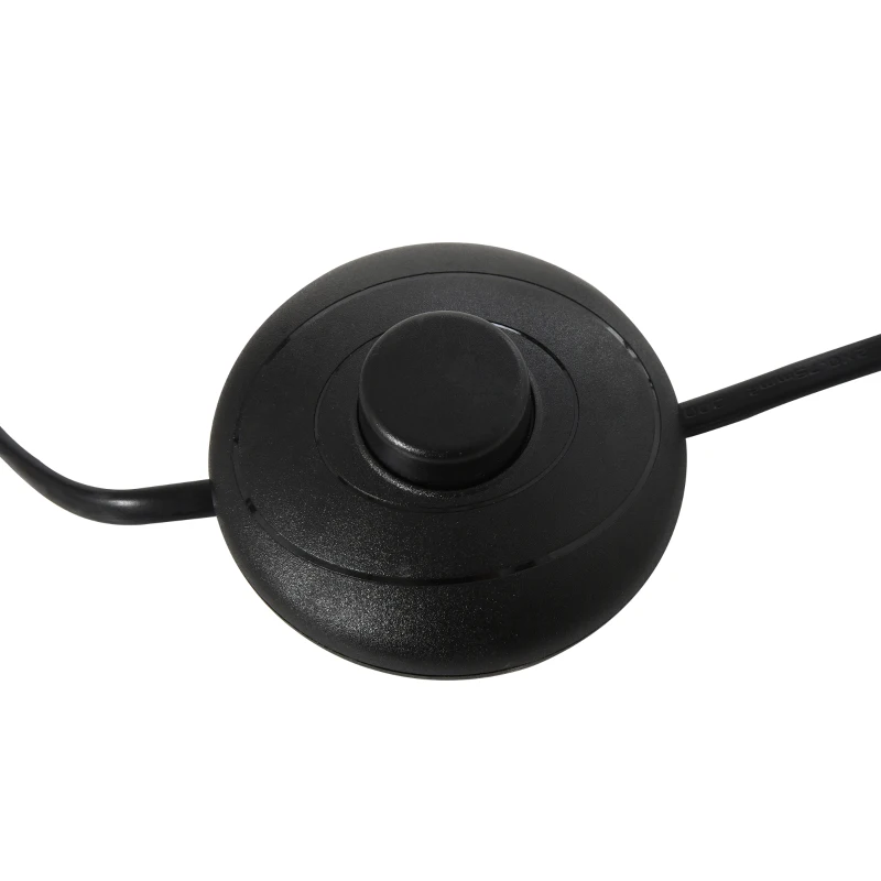 HOMCOM Lampada da Terra con Piantana a Tre Piedi per Salotto, in Legno e Acciaio, Lampadine E27, 52x52x153cm, Grigia