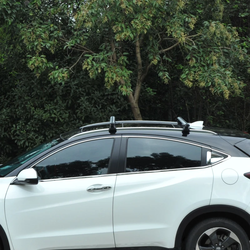 HOMCOM Barre Portapacchi per Auto con Serratura e Chiavi in Lega di Alluminio 125x5.5x7cm, Max. 50 kg