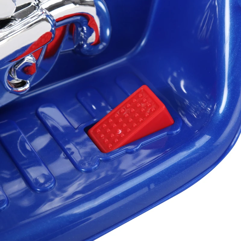 HOMCOM Triciclo Moto Elettrica per Bambini  80 × 43 × 54.5cm Blu