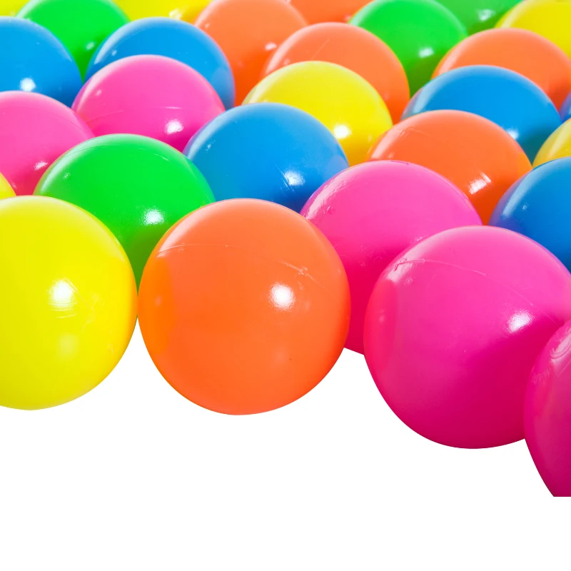 HOMCOM Set di 100 Palline da Gioco per Bambini Giocattolo Colorate Diametro 8cm