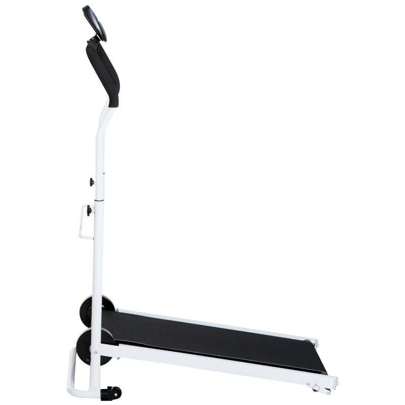 Homcom Tapis Roulant Magnetico Pieghevole per Fitness Allenamento a Casa in Acciaio 52×92×110-130cm