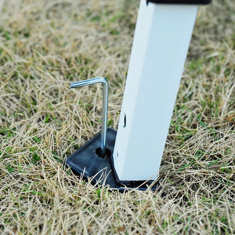 Outsunny Carpa Plegable en Acordeón 6x3 m con Toldo Bolsa Transporte Incluida Cenador Gazebo de Acero Tela Oxford Resistente al Agua Color Blanco