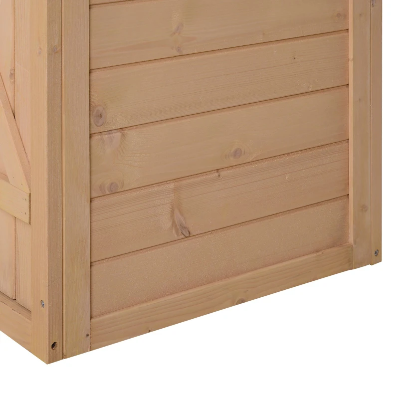 Outsunny Magazie de Scule pentru Exterior din lemn de brad 75x56x115 cm(m-10)