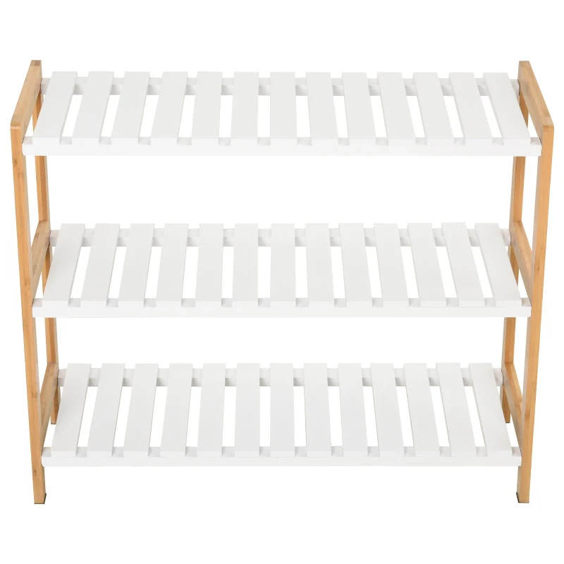 HomCom suport pentru pantofi, cu 3 rafturi, 70x26x57,5 cm