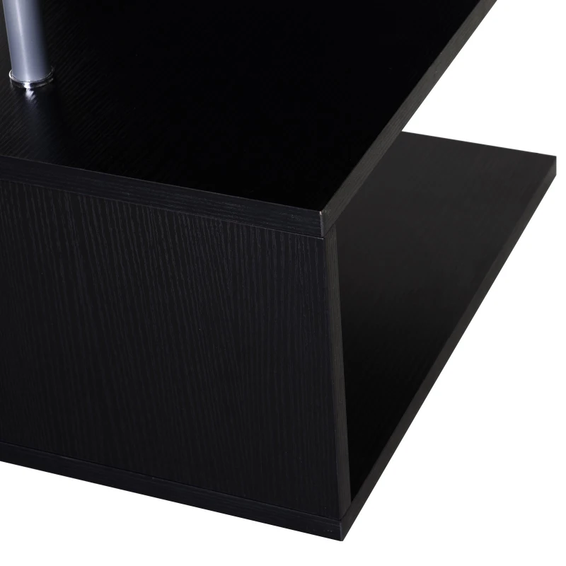 Homcom Masuta Joasa Salon – Lemn Negru 50×50×50 cm
