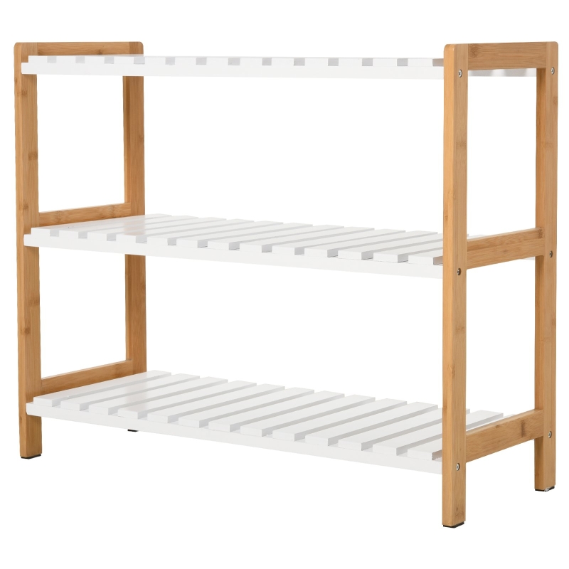 HomCom suport pentru pantofi, cu 3 rafturi, 70x26x57,5 cm