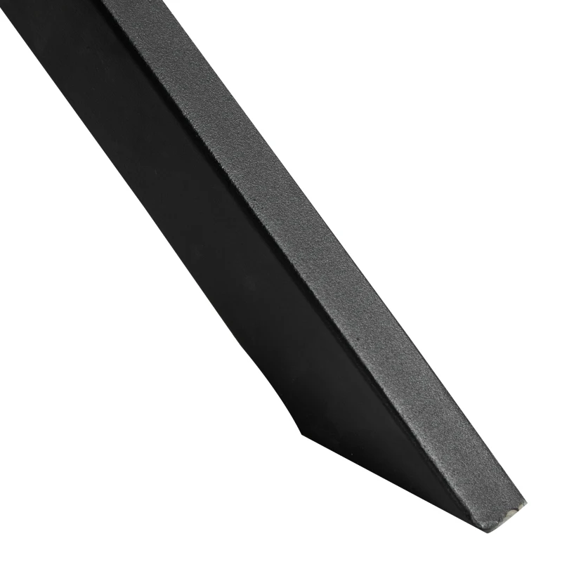 Homcom Fotoliu Captusit din Otel si Poliester Efect Matlasat Design Modern Mov si Negru