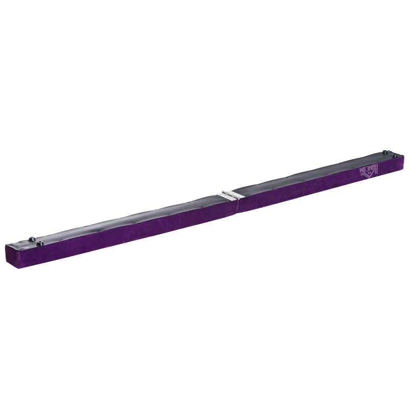 Homcom Trave da Ginnastica per Allenamento Imbottita in Legno, Viola, 210x10x6.5cm