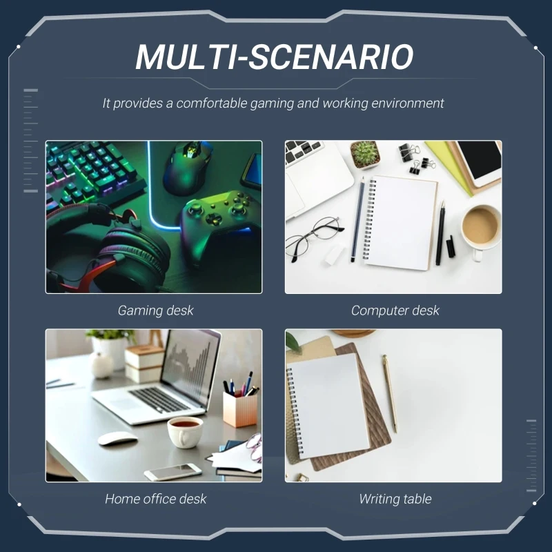 HOMCOM birou gaming pentru computer, 106x60x93.5 cm