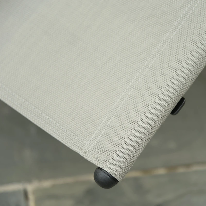 Outsunny Sezlong Balansoar de Gradina cu buzunar lateral si pernuta, in Metal 62L x 88L x 165Hcm