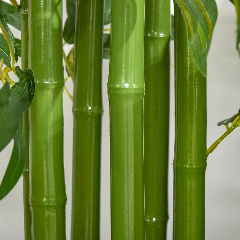 HOMCOM planta artificiala de bambus, cu ghiveci, 160cm, verde