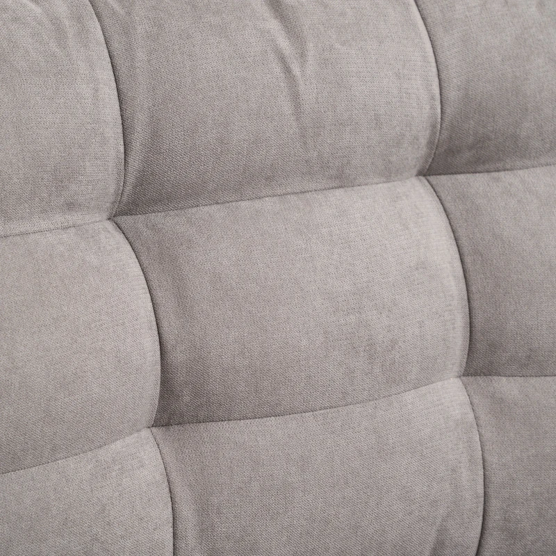 HOMCOM Canapea Extensibila pe Colt 3 locuri cu Sezlong Compartiment din Material Textil(m-8)