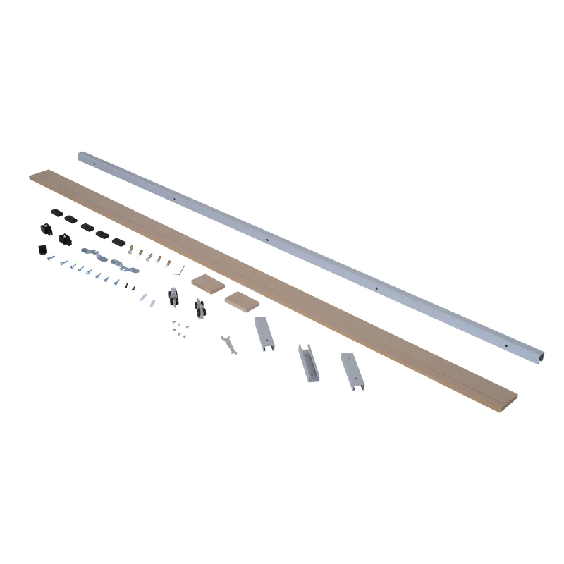 Homcom Kit Feronerie Rustic – 6 Piese pentru Usi Glisante din Lemn