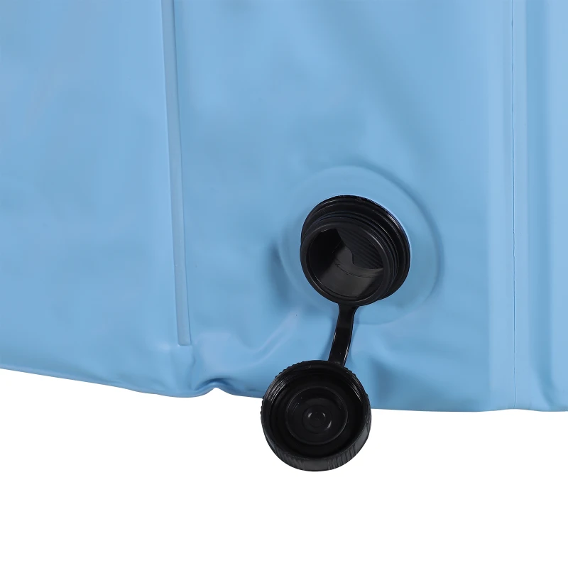 PawHut Piscina din Plastic Margine Stabilă pentru câini Animale Domestice, Albastră, 120x30cm