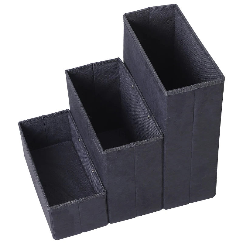 PawHut scara captusita, cu sertare, 40x54x48cm, negru+maro