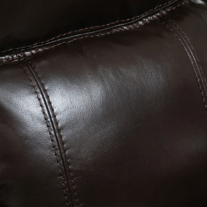 Homcom Fotoliu Rabaltabil 150° din Piele Pu Recliner cu Suport pentru Picioare Integrat, Maro 90x95x100cm