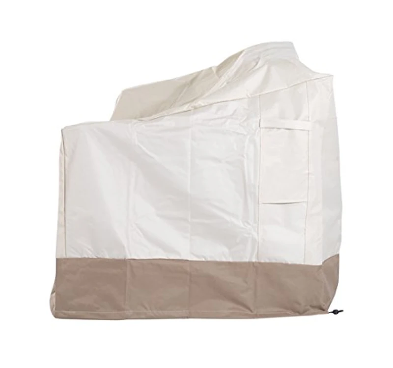 HomCom Prelată pentru Acoperirea Mobilierului din Material Oxford, Crem și Maro, 152x87x59/79cm