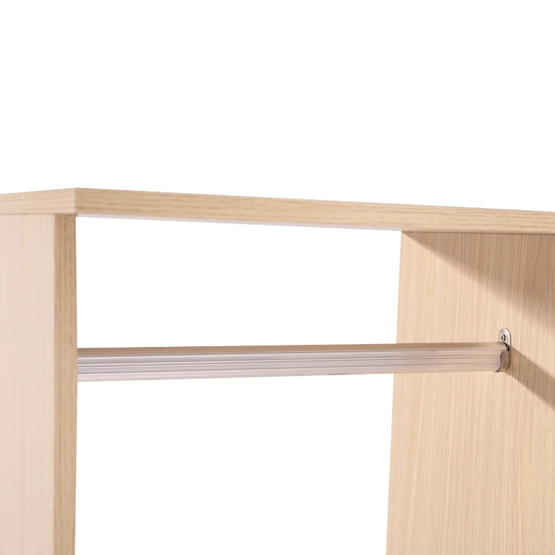 HOMCOM dulap deschis cu cuier si 3 rafturi, 80 x 40 x 128 cm