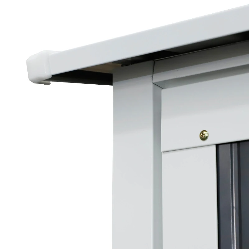 Outsunny Cabana Unelte din Otel Impermeabil 143cm x 89cm x 186cm Gri