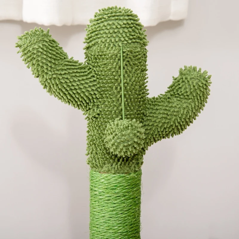 PawHut stalp forma cactus, centru de joaca pisici, 32x32x60cm