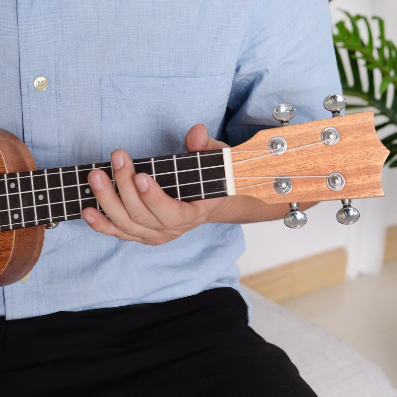 HomCom chitara din lemn sappeli 53x 17,5x6.2 cm maro