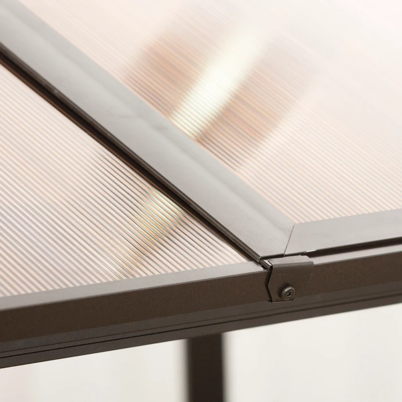 Pavilion cu acoperis rabatabil 345x280cm, maro