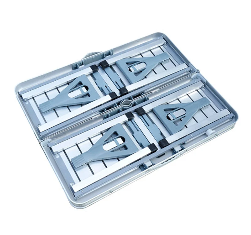 Outsunny Masa de camping pliabila portabila argintiu