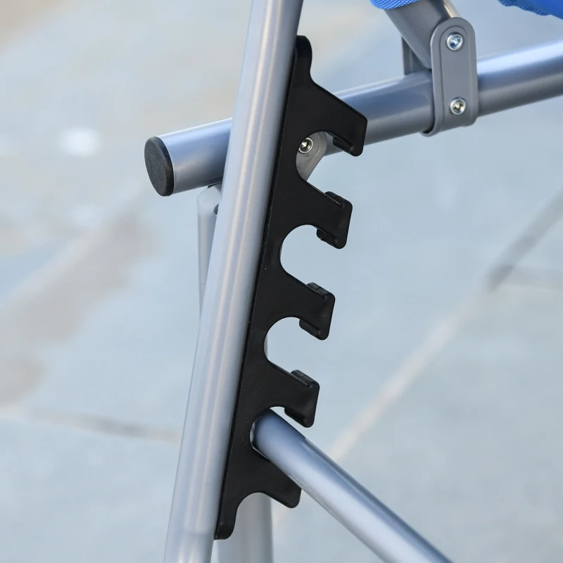 Outsunny sezlong pliabil, portabil, 58x193x 35.5cm