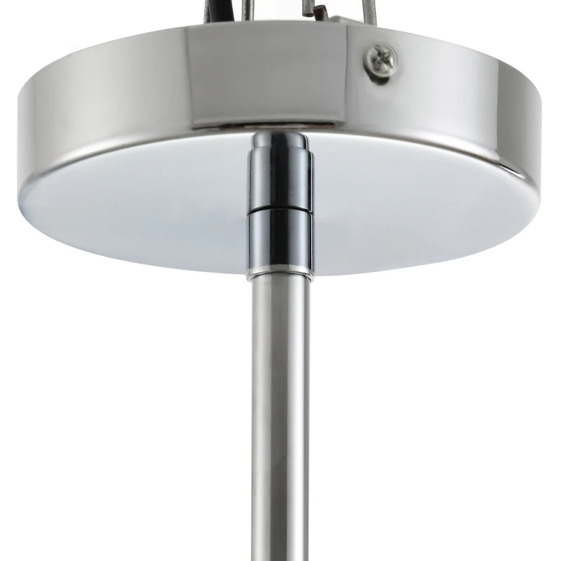 HOMCOM Candelabru Modern din Cristal Inaltime Reglabila, 44 Pandantive din Sticla