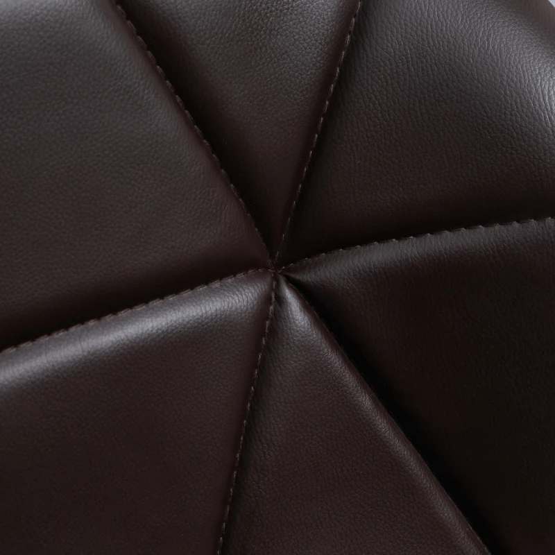 HOMCOM set 2 scaune bar, inaltime reglabila, maro