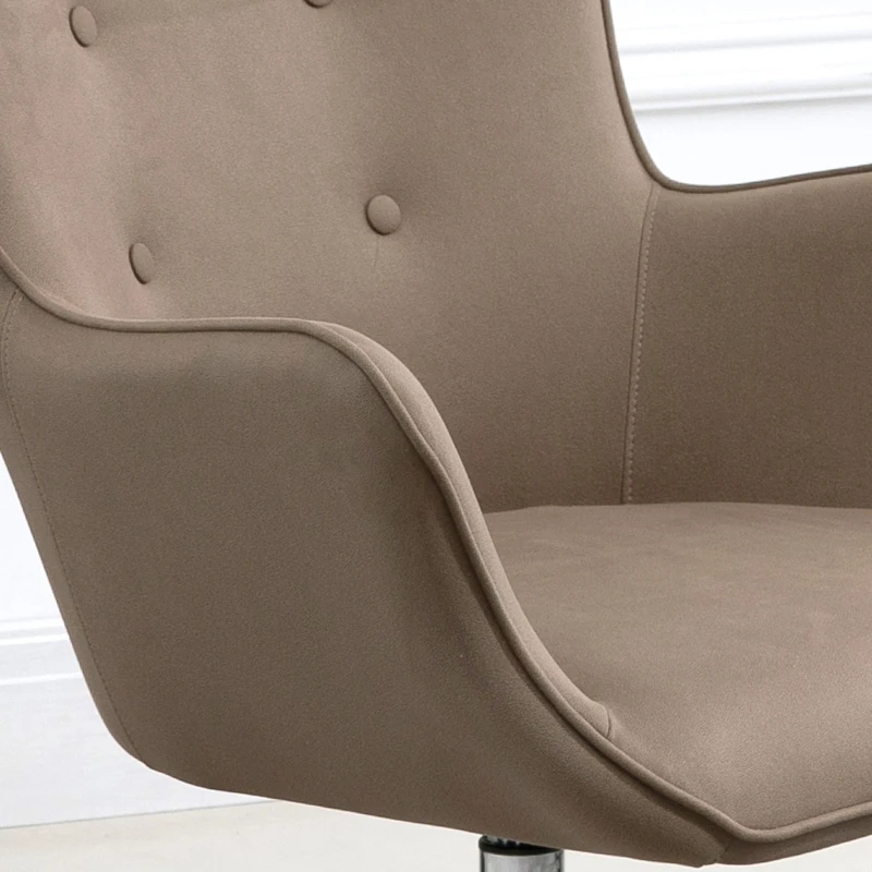 HOMCOM Fotoliu Rotativ Captusit si Velur Maro