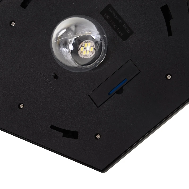 Outsunny Lampa de Extern cu 6 Lumini LED Pornire Automata Impermeabil