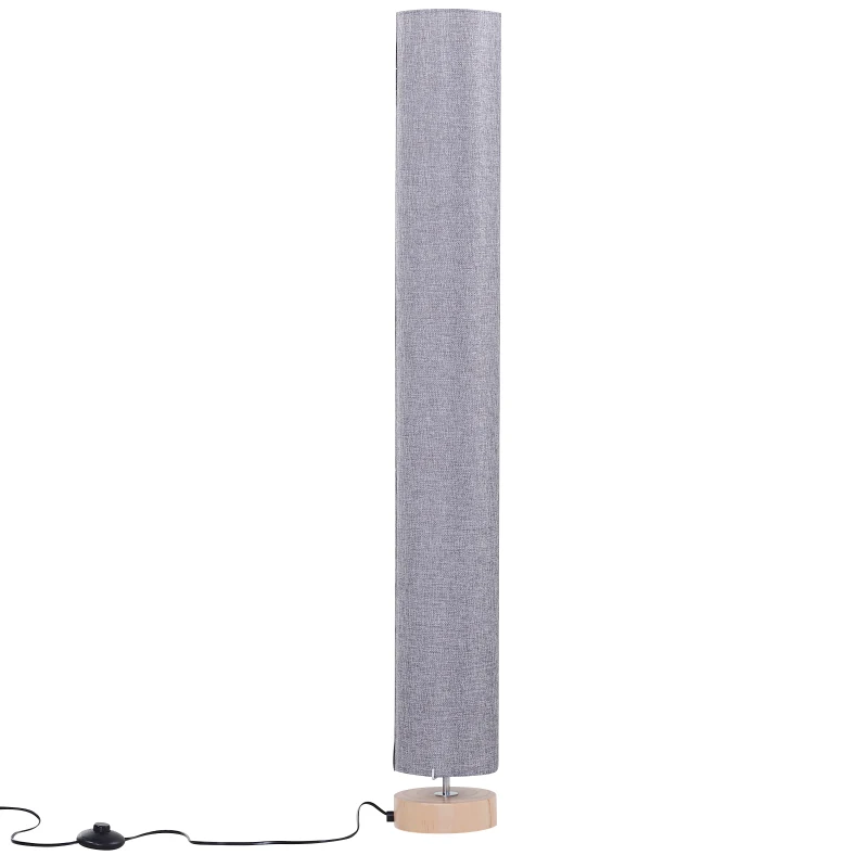 HomCom Lampa de Sol a Stelo cu Tulpina Lampa pentru Salon cu Abajur de Stofa 15x15x120cm