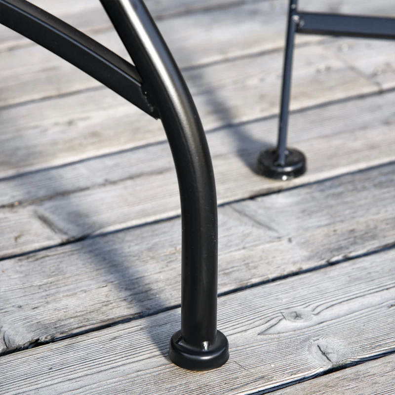 Outsunny Set Masa si Scaune de Gradina din Metal cu Majolica Colorata