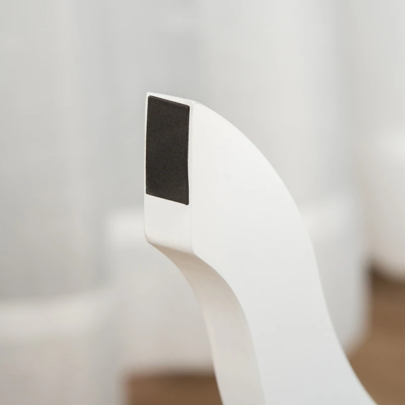 HOMCOM oglinda reglabila cu suport, 47.5x45.5x154.5cm, alba