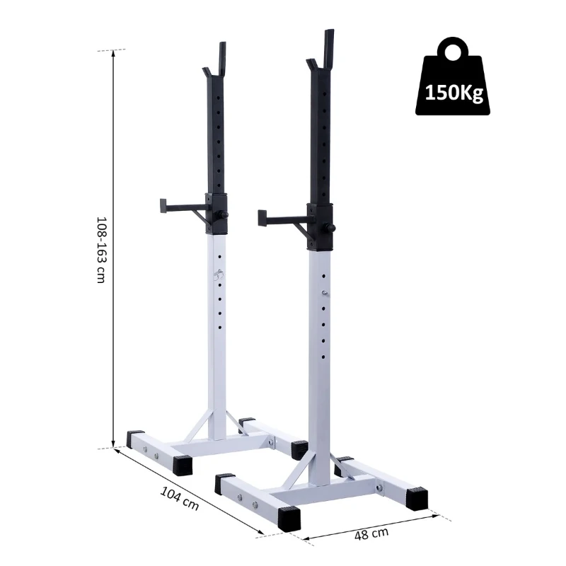 HomCom Suport haltere pentru ridicare greutăți - Max 200kg